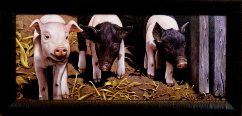 Jerry Gadamus Three Little Pigs - Framed
