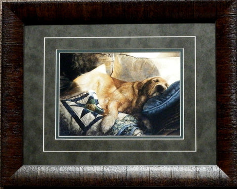 Sueellen Ross Golden Dreams Dog Print-Framed