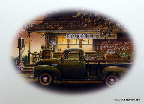 Dan Hatala Picture of old Bait Shop Old Ford Truck
