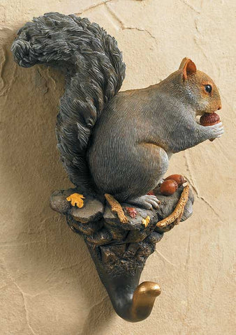 Wall Hook- Gray Squirrel