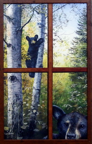 Jim Hansel Can't Bear To Look-Framed