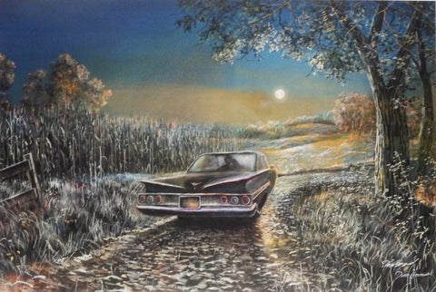 Jim Hansel Night Moves Classic Car S/N Print