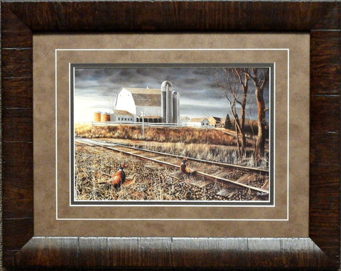 Jim Hansel At the Crossing-Framed  19 x 15