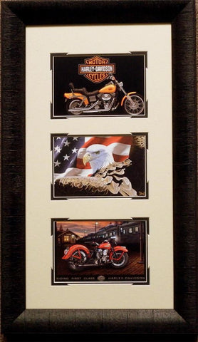 Harley Davidson Trilogy-Framed