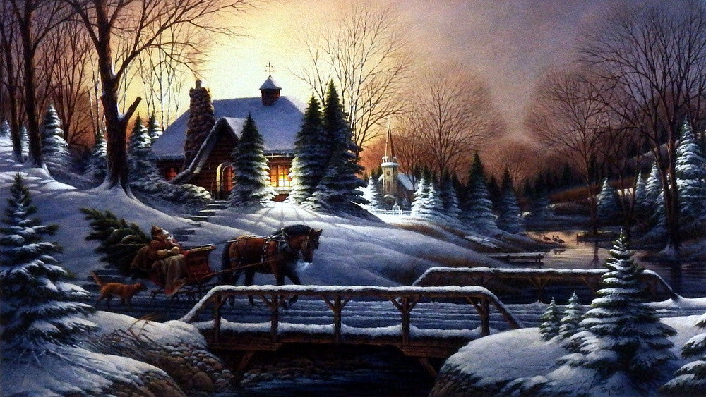 Terry Redlin Heading Home - 18.5"x10.5" Open Edition