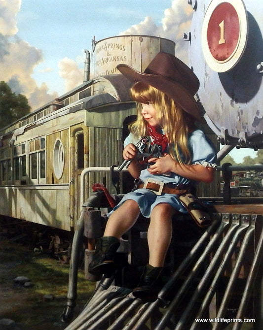 Bob Byerley Children's Print HIGH NOON Cowgirl