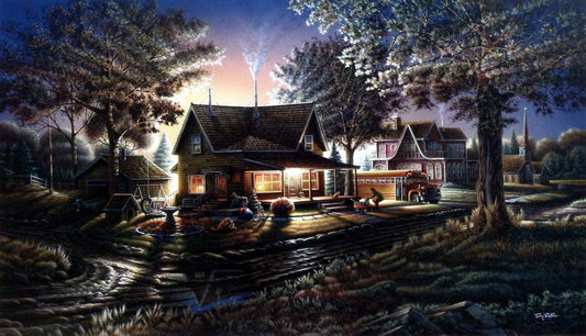 Terry Redlin Nostalgic School Bus Print HIS FIRST DAY