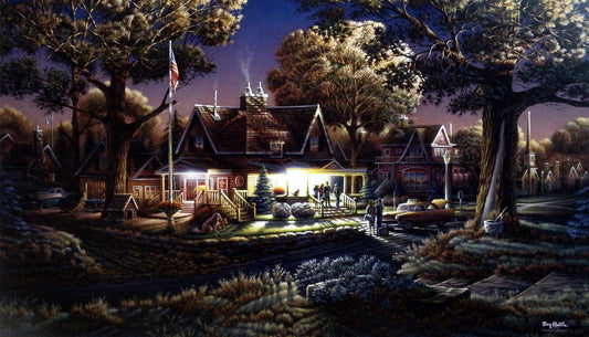 Terry Redlin patriotic print HIS FIRST GOOD-BYE