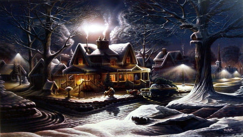 Terry Redlin Christmas Holiday print HIS FIRST HOMECOMING
