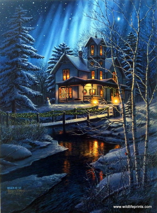 James Meger Holiday Lights - 16.25"x22" Signed/Numbered