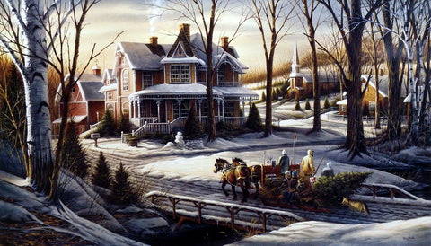 Terry Redlin Christmas Holiday print HOMEWARD BOUND