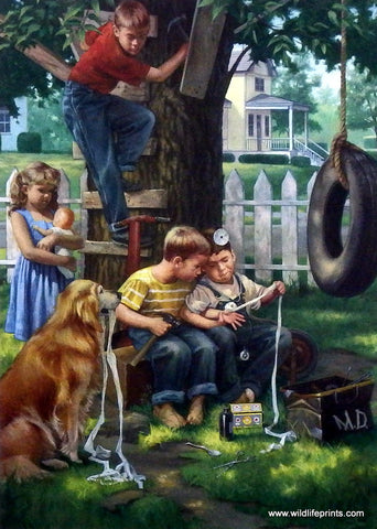 Charles Freitag Picture Kids playing nurse and doctor