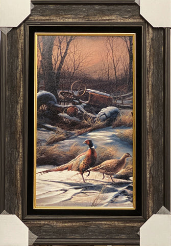 Terry Redlin Rusty Refuge IV Pheasant Art Print-Framed 19.5 x 28