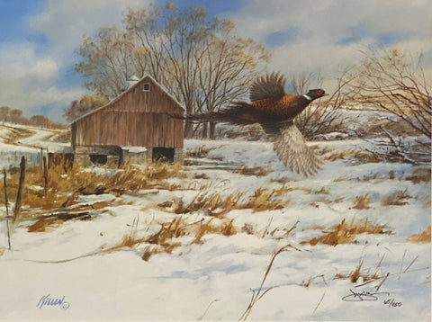 Jim Killen Pheasant Country S/N Art Print-22 x 16