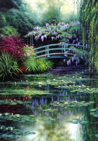 Charles White picture Monet's Japanese Bridge