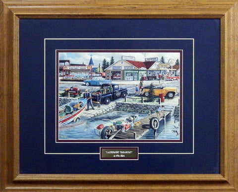 Ken Zylla Lakefront Treasury- Framed