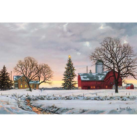 Bonnie Mohr Morning Call Christmas Tree Farm Art Print