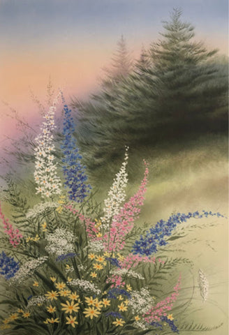 Arnold Alaniz Meadow Bouquet S/N Flower Art Print-14 x 20