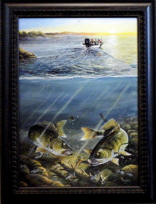 Ray Mertes Trolling to the Reef-Framed