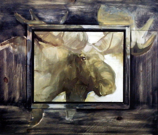 Mary Roberson Moose Thinking About It