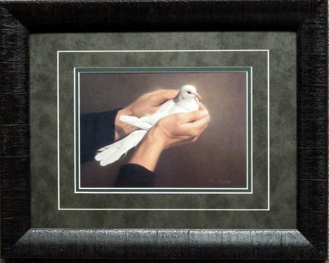 Nancy Howe Holding Peace Art Print-Framed