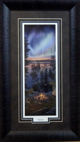 Kim Norlien Night Fire-Framed