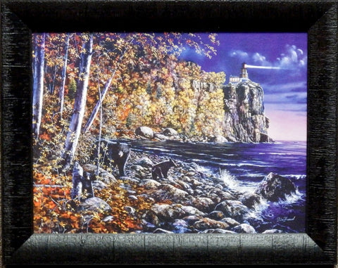 Jim Hansel North Shore Visitors Art Print-Framed