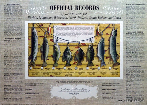 Les Kouba Official Fishing Records