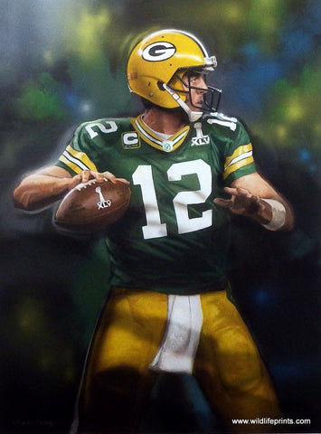 Picture of Aaron Rodgers Green Bay Packers by Charles Freitag