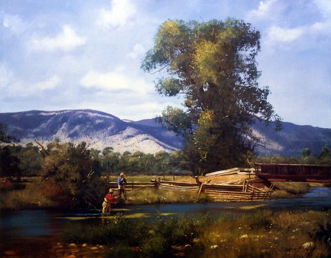 Brett Smith Fly Fishing Art Print Paradise Valley