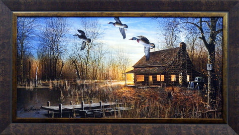 27.5x15.75 Canvas Giclee Framed