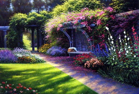 Charles White Flower Garden Picture AT ROYAL ROADS