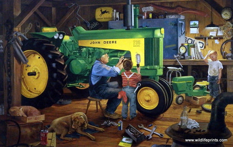 Charles Freitag picture of John Deere tractor RESTORATION II