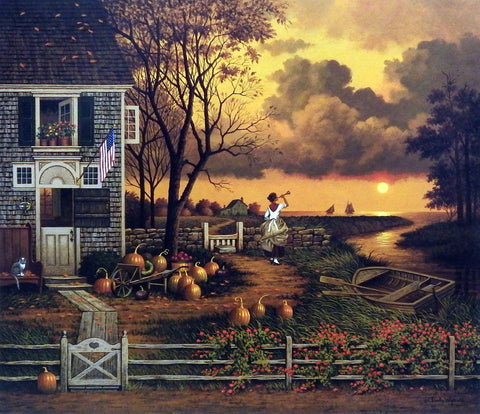 Charles Wysocki Fall Picture Supper Call