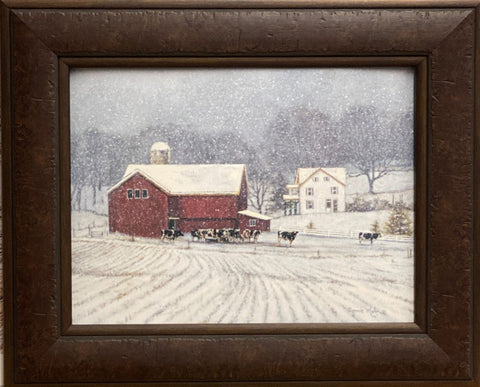 Bonnie Mohr The Home Place Farm Country Art Print-Framed 21.5 x 17.5