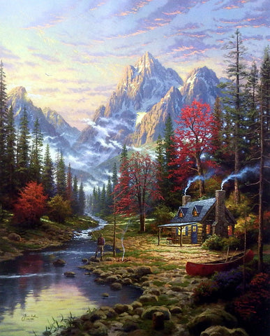Thomas Kinkade The Good Life - 24"x30" Signed/Numbered