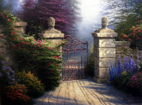Thomas Kinkade The Open Gate - 24"x18" Printer's Proof