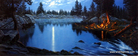 Derk Hansen Tent Camping Canoeing Camping Art Print