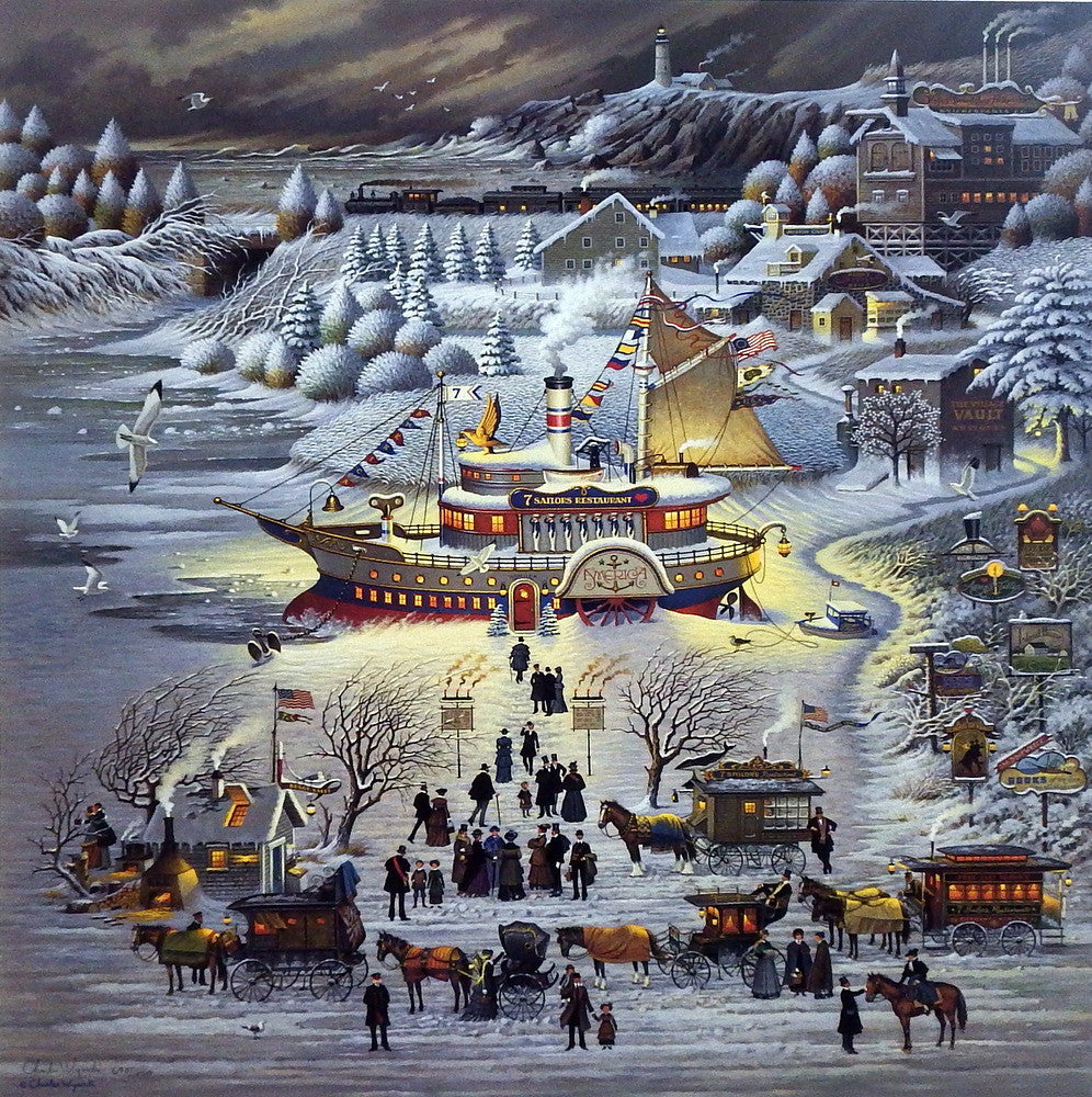 Vintage Cape Cod Picture by Charles Wysocki