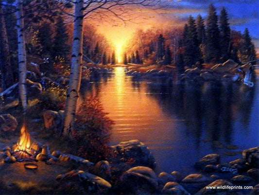 Derk Hansen Camping Art Print