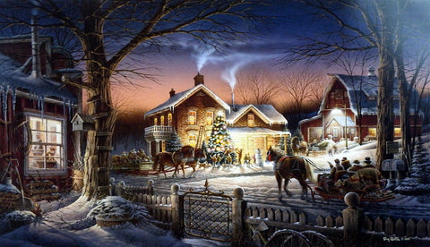 Terry Redlin Trimming The Tree