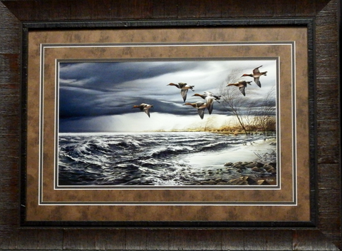 Terry Redlin Whitewater Duck Print-Framed
