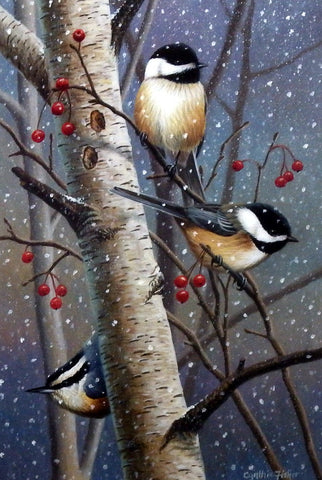 Cynthie Fisher Chickadee Picture WOODLAND SPRITES