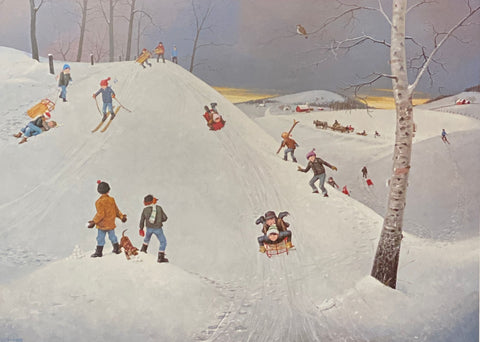 Gene Lysaker Limited Edition Art Print Snowfest (23x16.5)