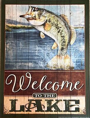 Mollie B Lake Art Print Welcome to the Lake (12x16)