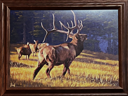 Al Agnew Autumn Ritual Signed and Numbered Art Print-Framed 21 x 16