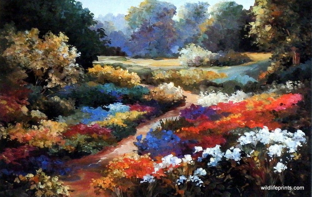 Alix Stefan Butterfly and Garden Art Print