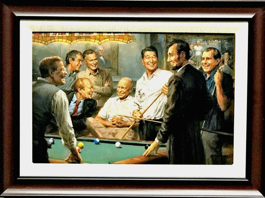 Andy Thomas Callin' The Blue - Canvas Framed