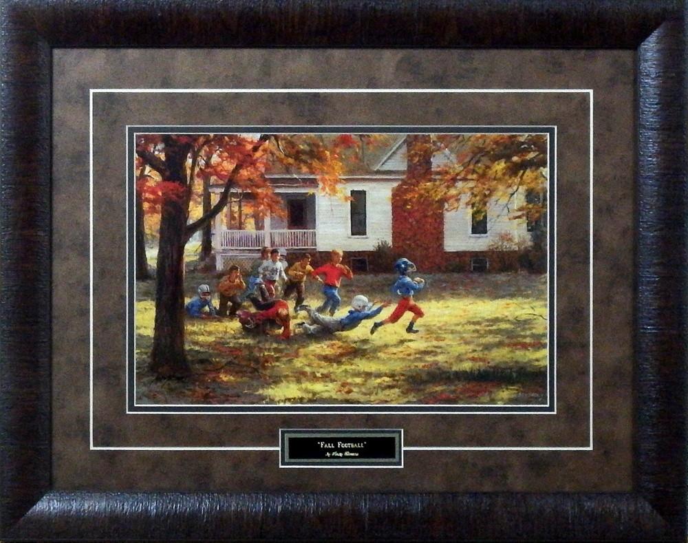 Andy Thomas Fall Football-Framed - Framed Size 24"x19" - Framed Size 24"x19" - Framed Size 24"x19"