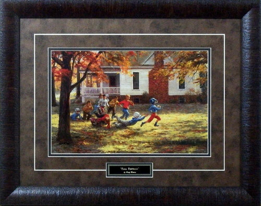 Andy Thomas Fall Football-Framed - Framed Size 24"x19" - Framed Size 24"x19" - Framed Size 24"x19"